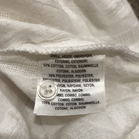 Anthropologie Postmark Londra Blouse Size Small White - Picture 6 of 8